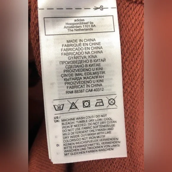 Adidas Pharrell Williams Unisex Basic Brown Hoodie Sizes S 2XL NWT MSRP $100 - Picture 7 of 10